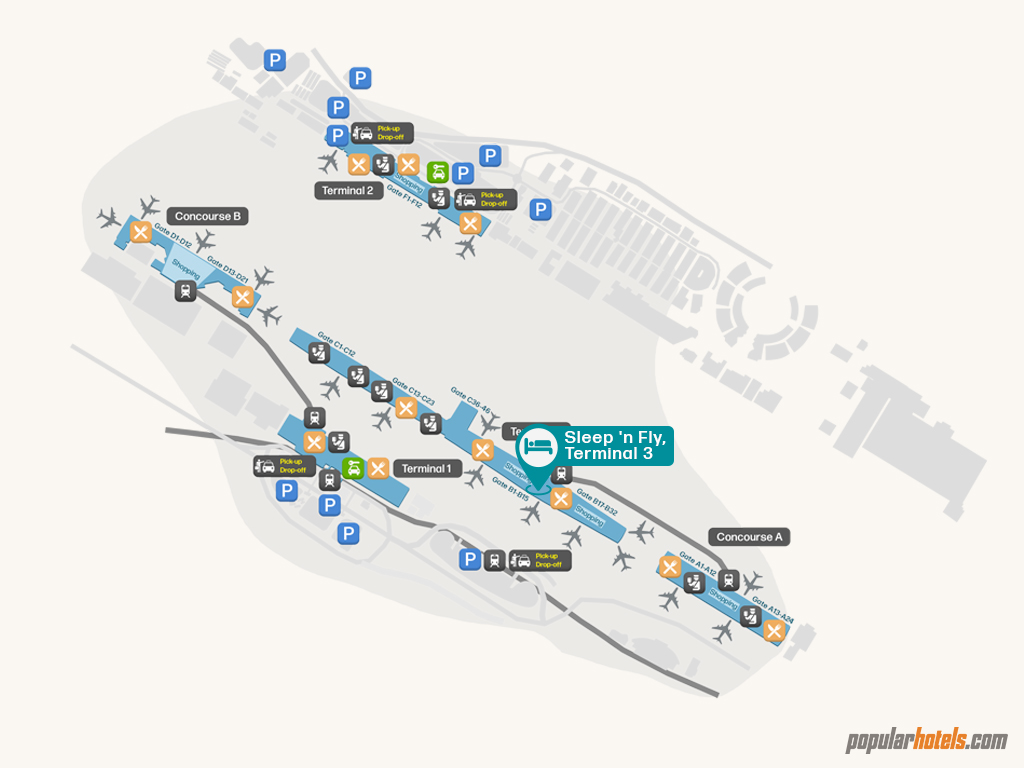 Sleep 'n Fly, Terminal 3